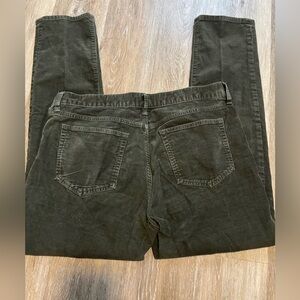 J. Crew Green Corduroy Trousers